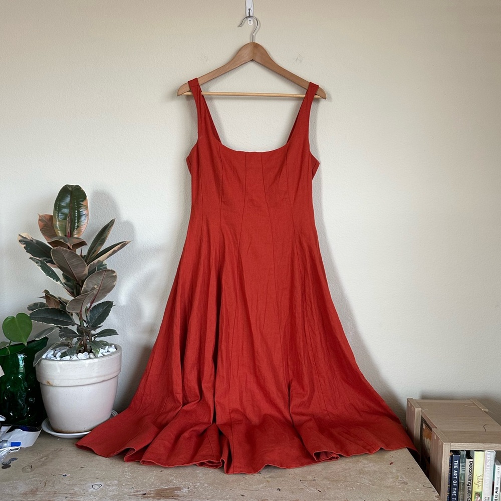 Christian Lacroix Red Midi Dress